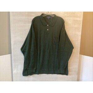 daniel cremieux collection shirt xxl men’s polo  green 2 button
